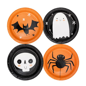 Icon Halloween Paper Plates with 4 Assortments