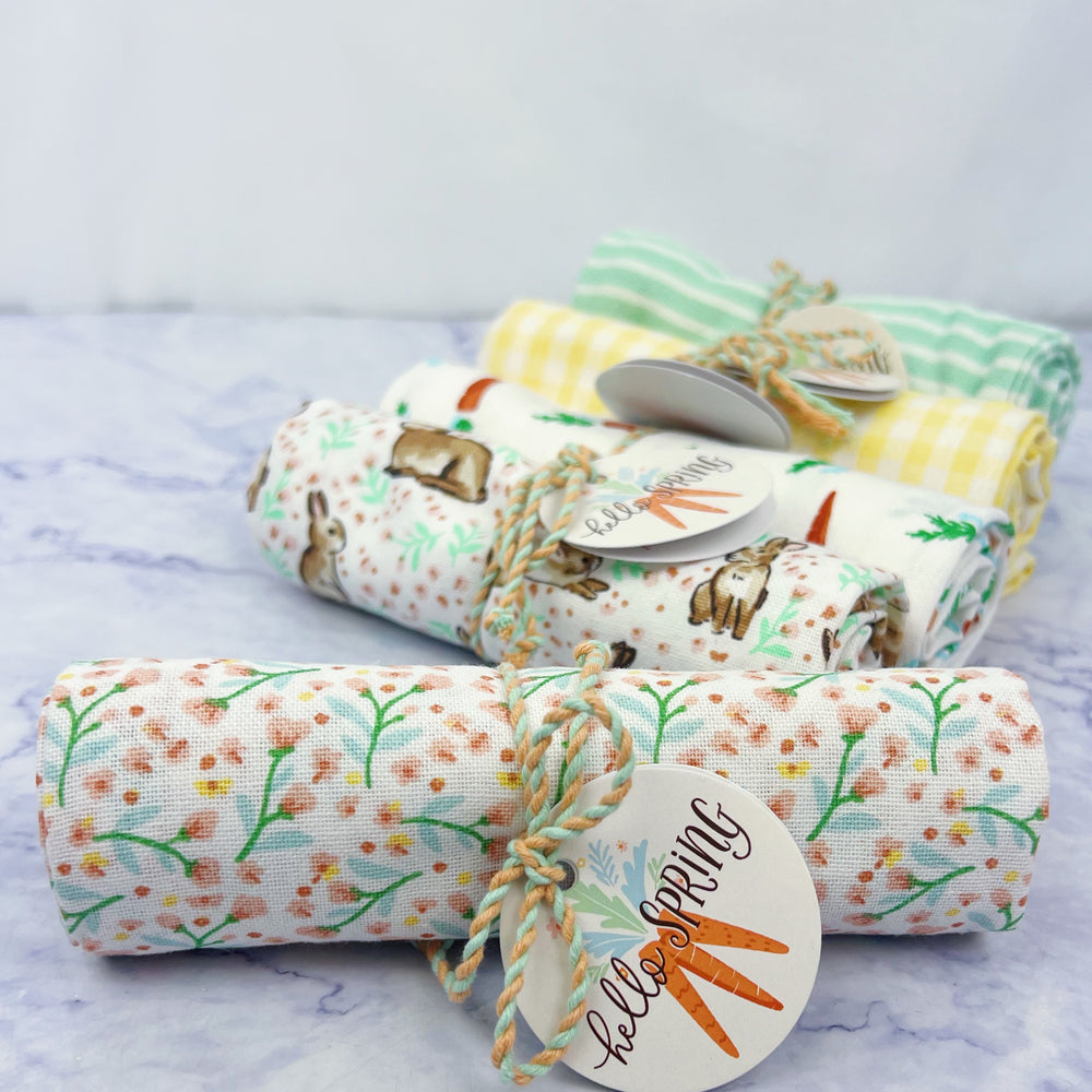 Hop Into Spring Tea Towels