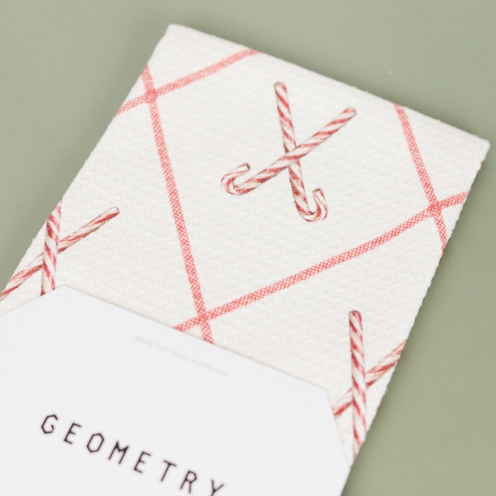 Festive Candy Canes Tea Towel