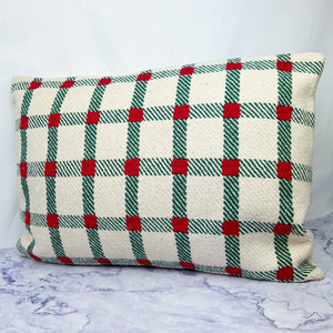 Evergreen and Holly Lumbar Pillow