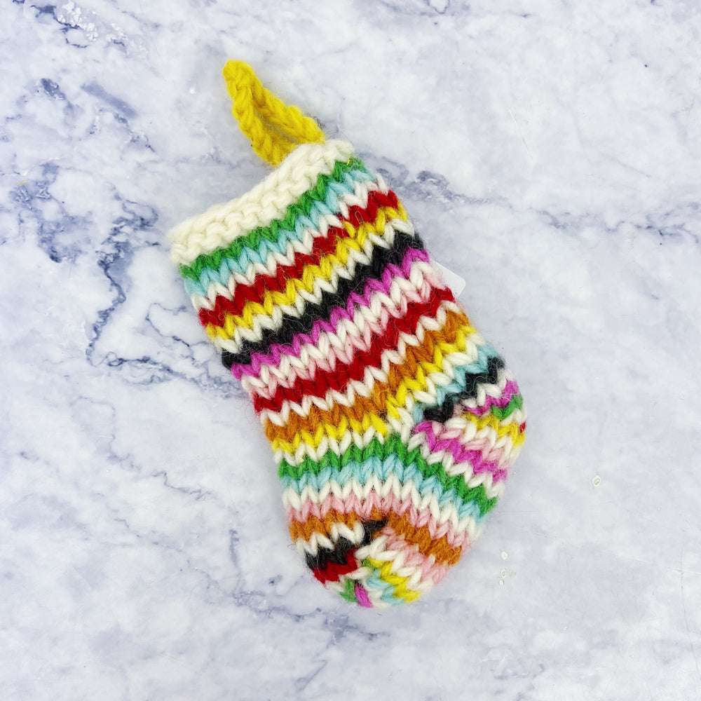 Knit Wool Stocking Ornament