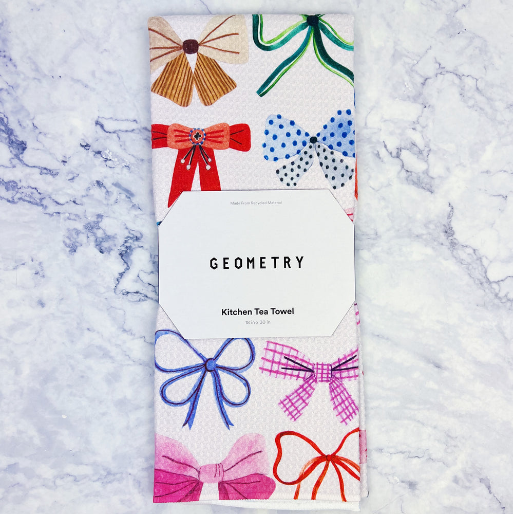 Festive Holiday Geometry Tea Towels