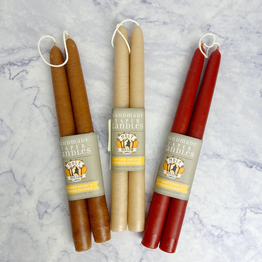 Handmade Taper Candles - 10 Inch