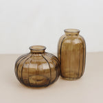 Amber Glass Vase - Tall