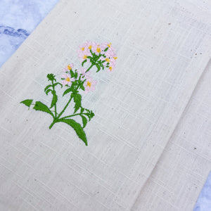 Botanical Embroidered Apron