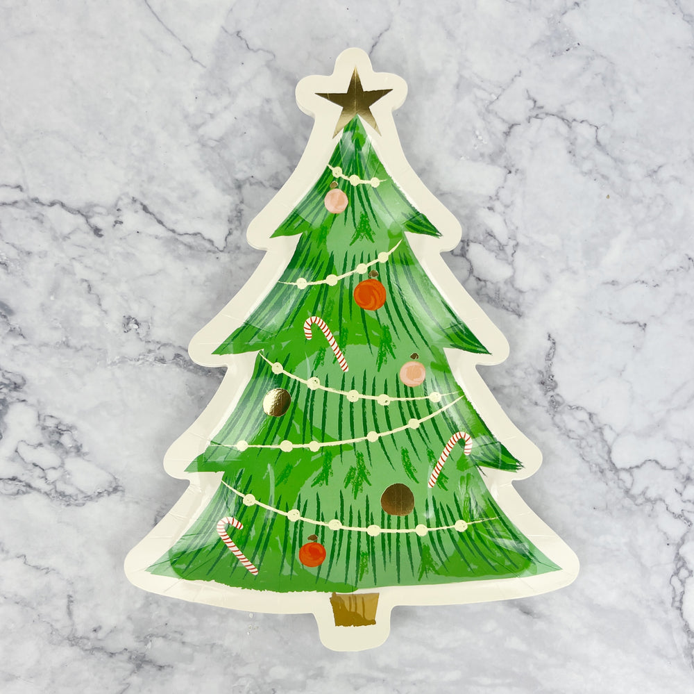 
                
                    Load image into Gallery viewer, Watercolor Christmas Tree Paper Plates
                
            