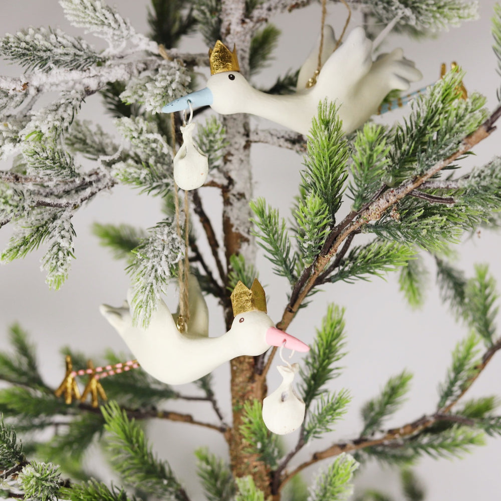 Flying Stork Ornament