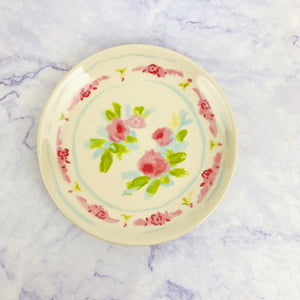 Dainty Floral Plates - Tulip Pink