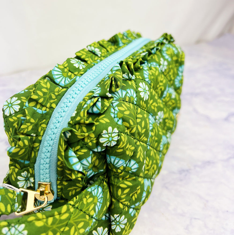 Everbloom Quilted Cosmetic Pouch