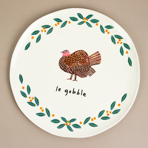 Le Gobble Melamine Plate