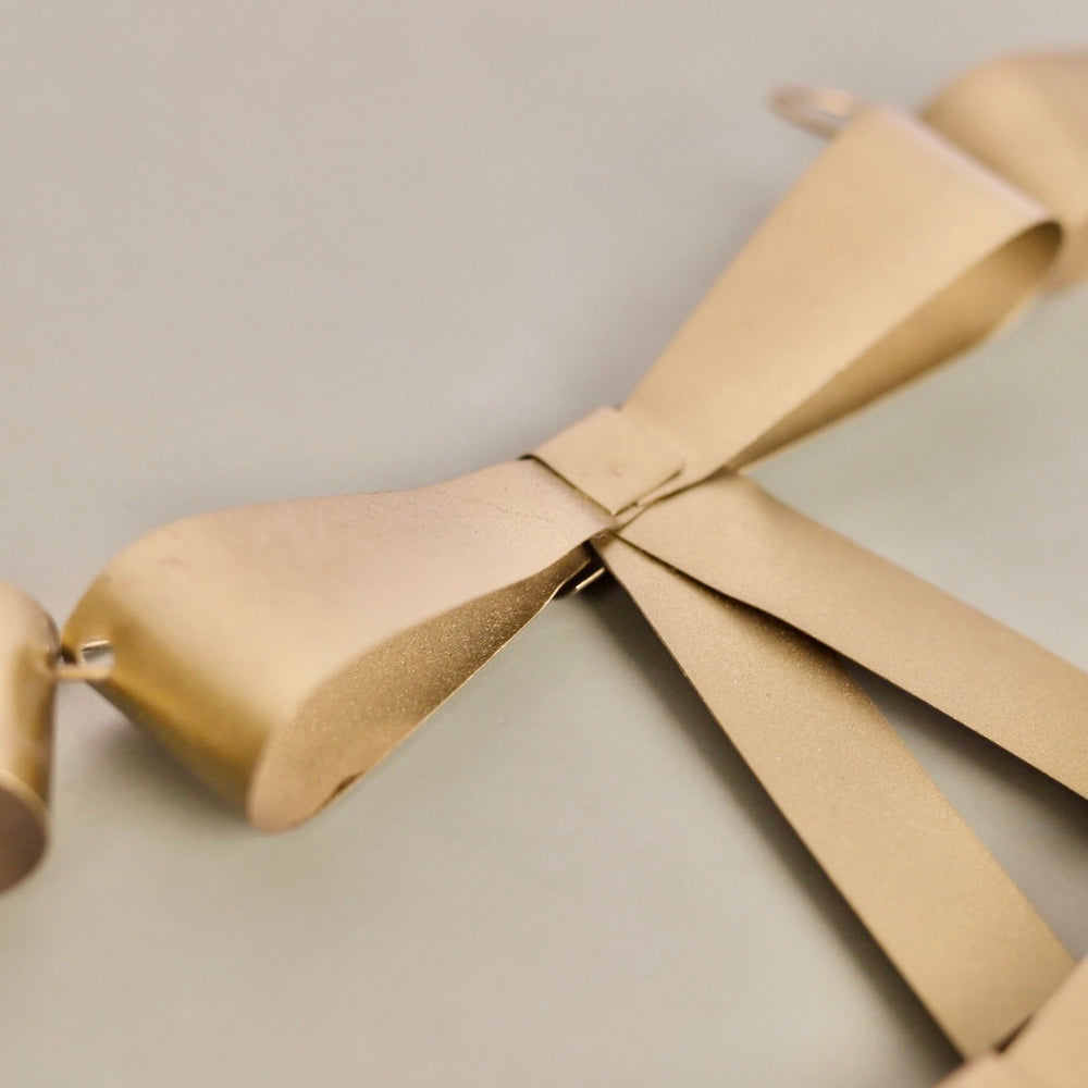 Gold Metal Bow Garland