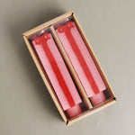 Pink and Red Giftbox Taper