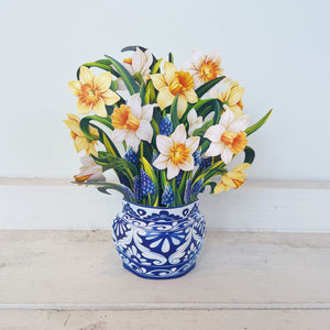 Mini Daffodils Pop-Up Greeting Card Bouquet