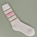 Striped Mushroom Socks