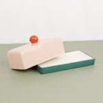 Multicolored Butter Dish