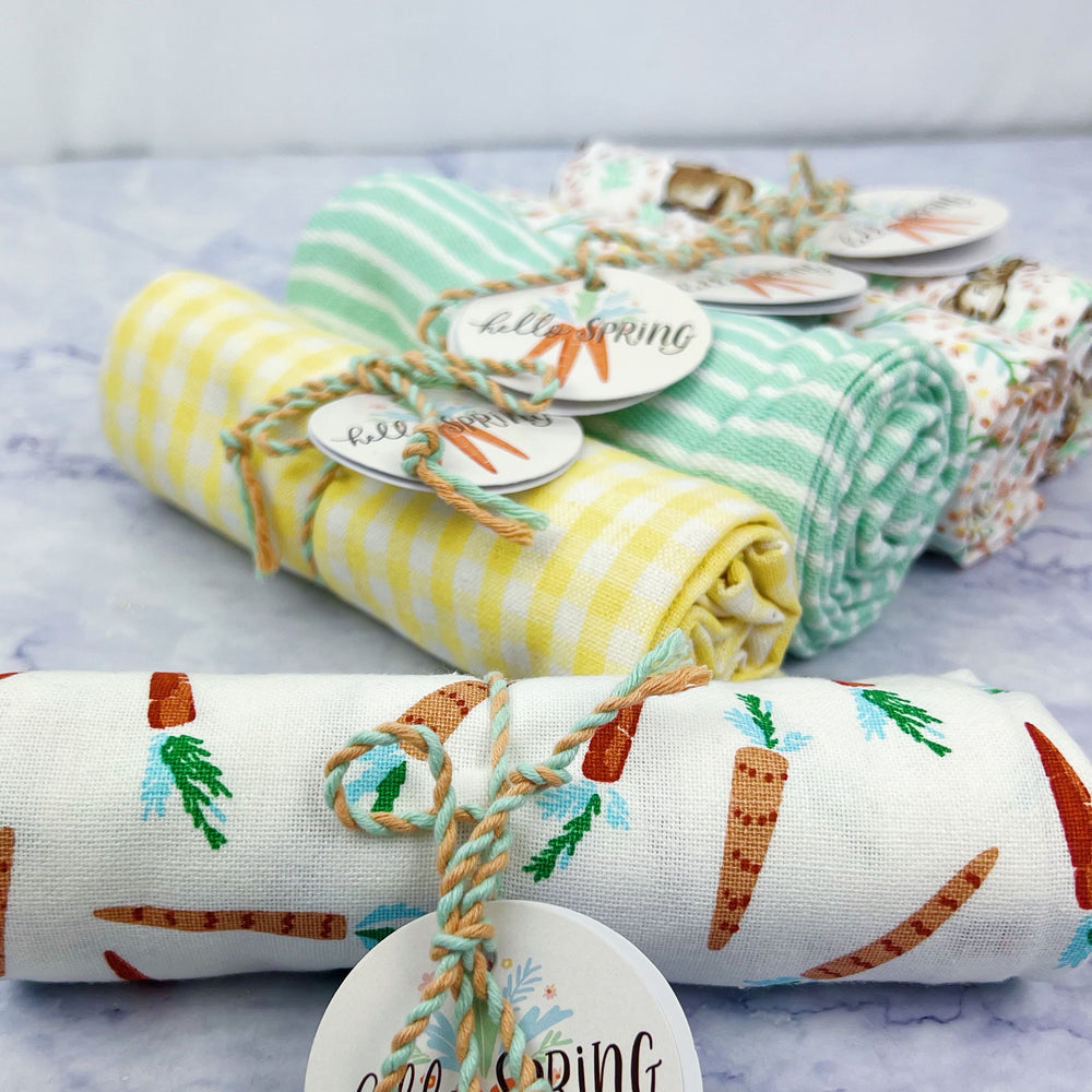 Hop Into Spring Tea Towels