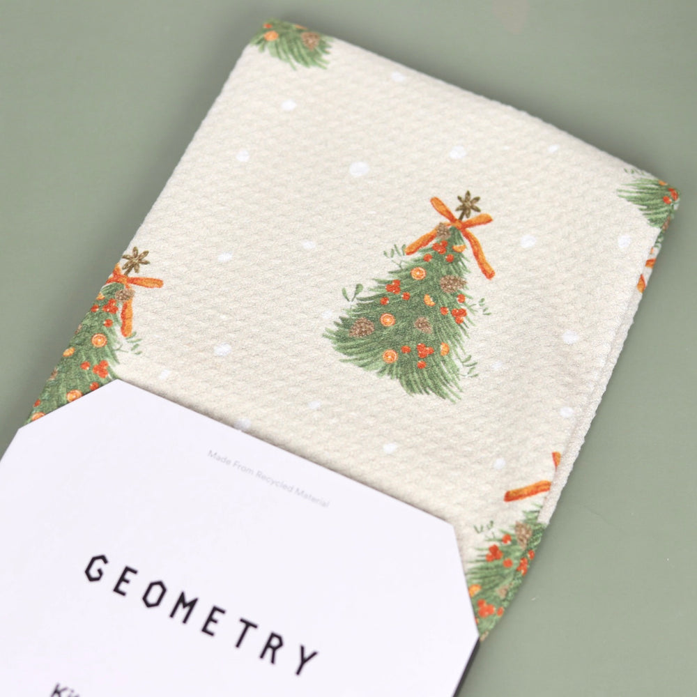 Holiday Recycled Tea Towels