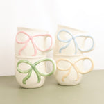Bow Handle Holiday Mug - Pink