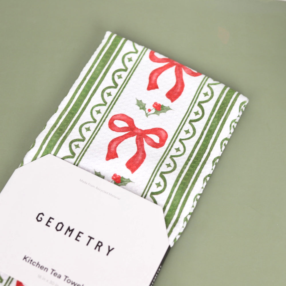 Holiday Recycled Tea Towels