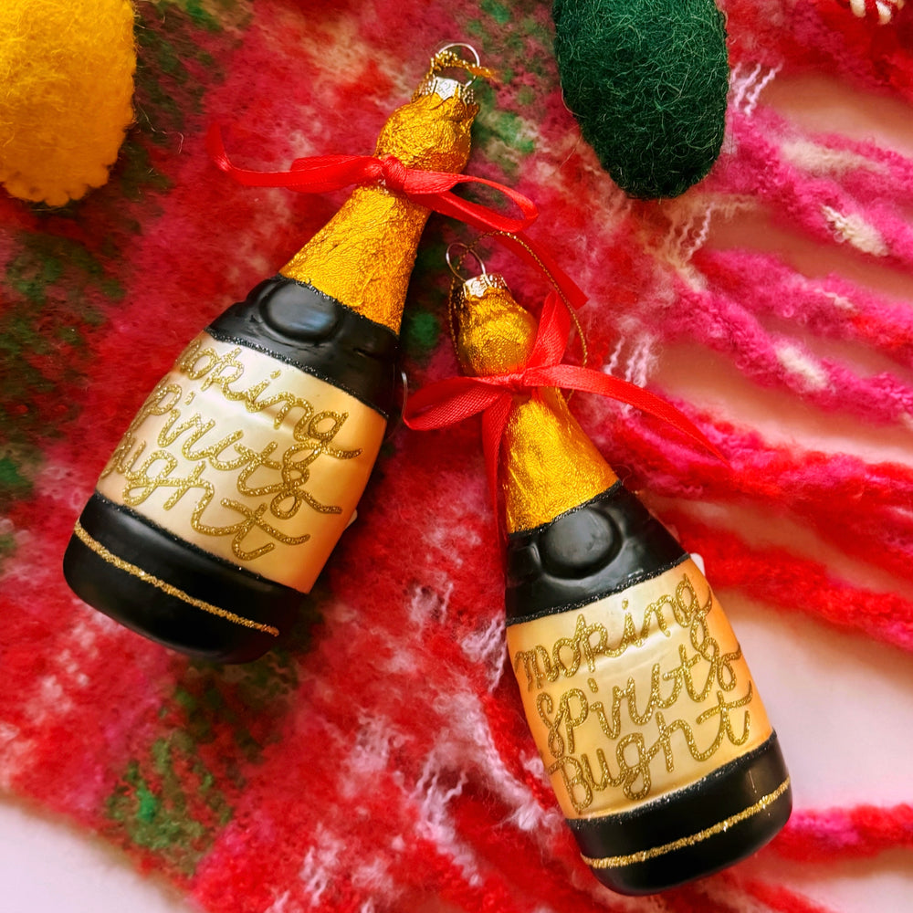 Champagne Bottle Ornament