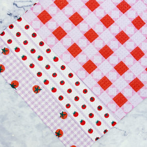 Quilt Tomato Harvest Recycled Dishcloth Set