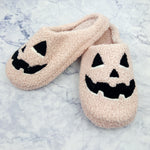 Jack-O-Lantern Fuzzy Slippers