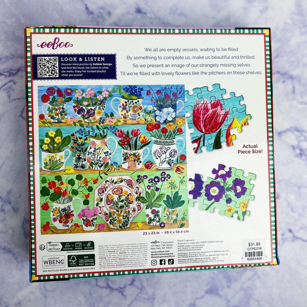 Floral Cupboard 1000 Piece Puzzle