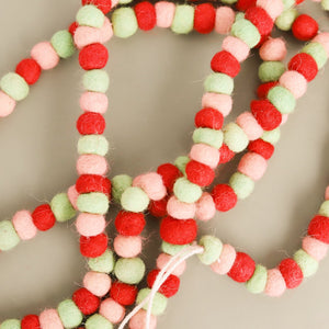 Tiny Felt Ball Garland