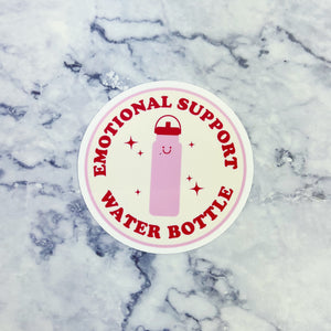 Emotional Support Water Bottle Sticker