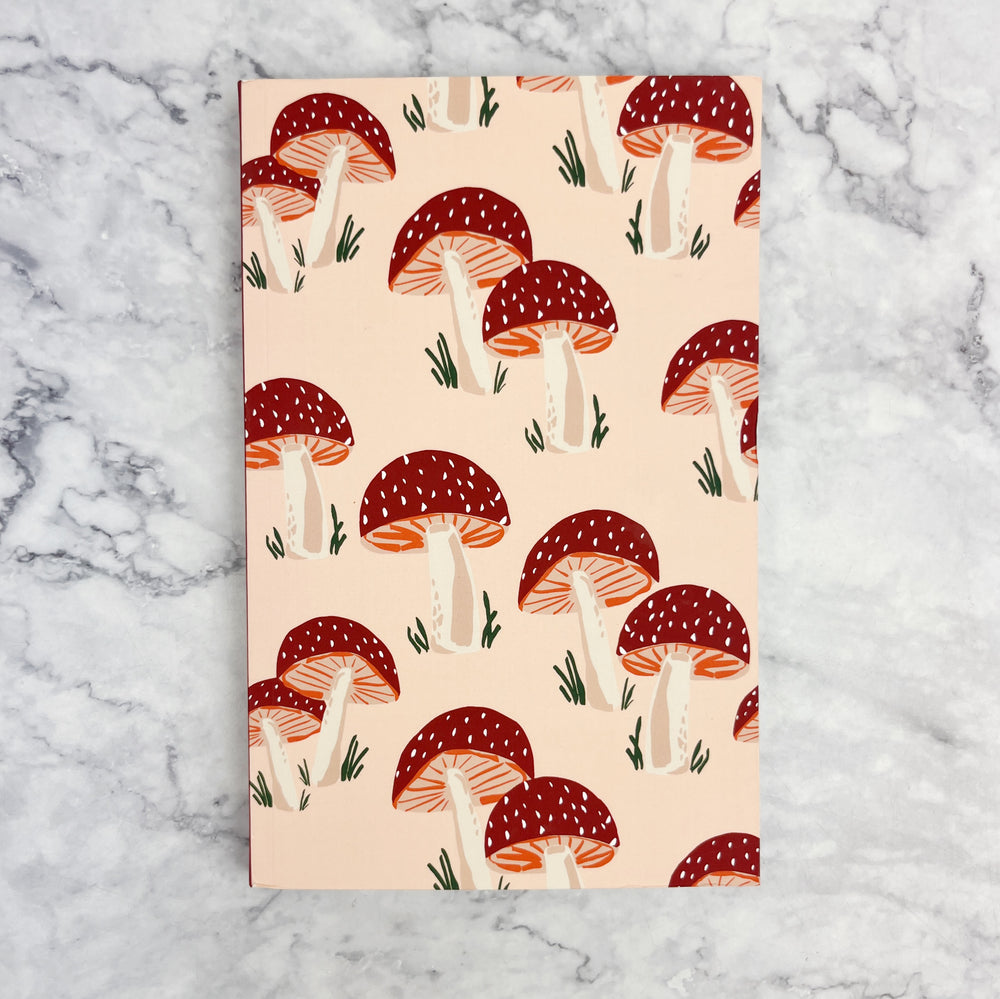 Pink Mushroom Lay Flat Journal