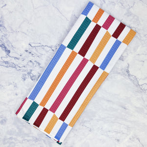 Wonky Stripes Recycled Tea Towel