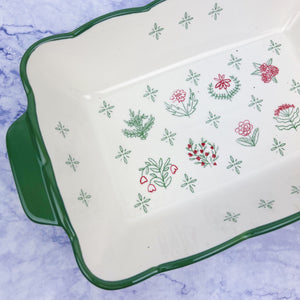 Heirloom Camellia Baking Dish