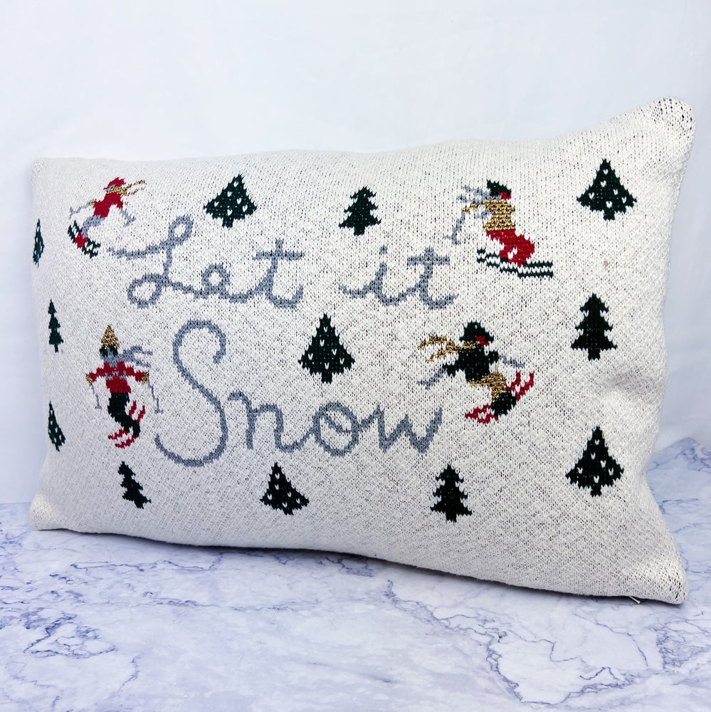 Let It Snow Lumbar Pillow