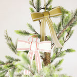 Painted Metal Bow Ornaments