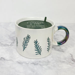 
                
                    Load image into Gallery viewer, Cypress Fir Candle in a Mug
                
            