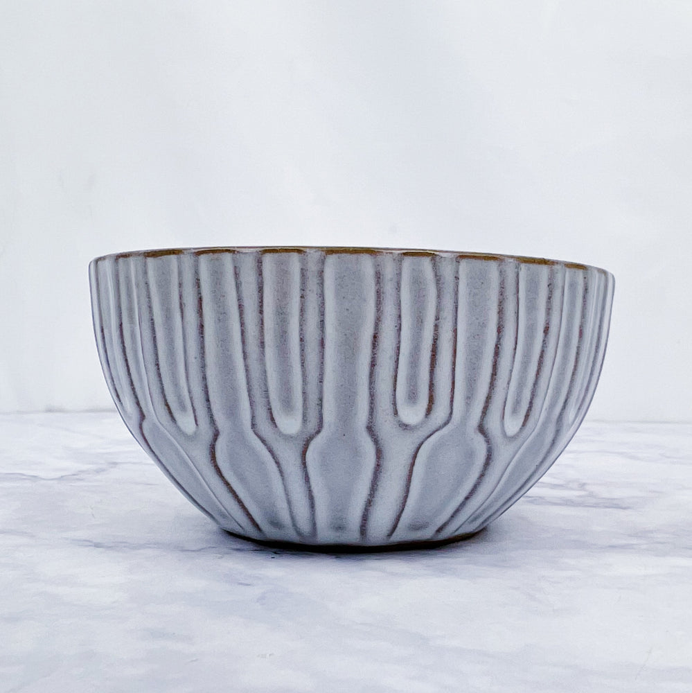 Ivory Glazed Stoneware Bowl