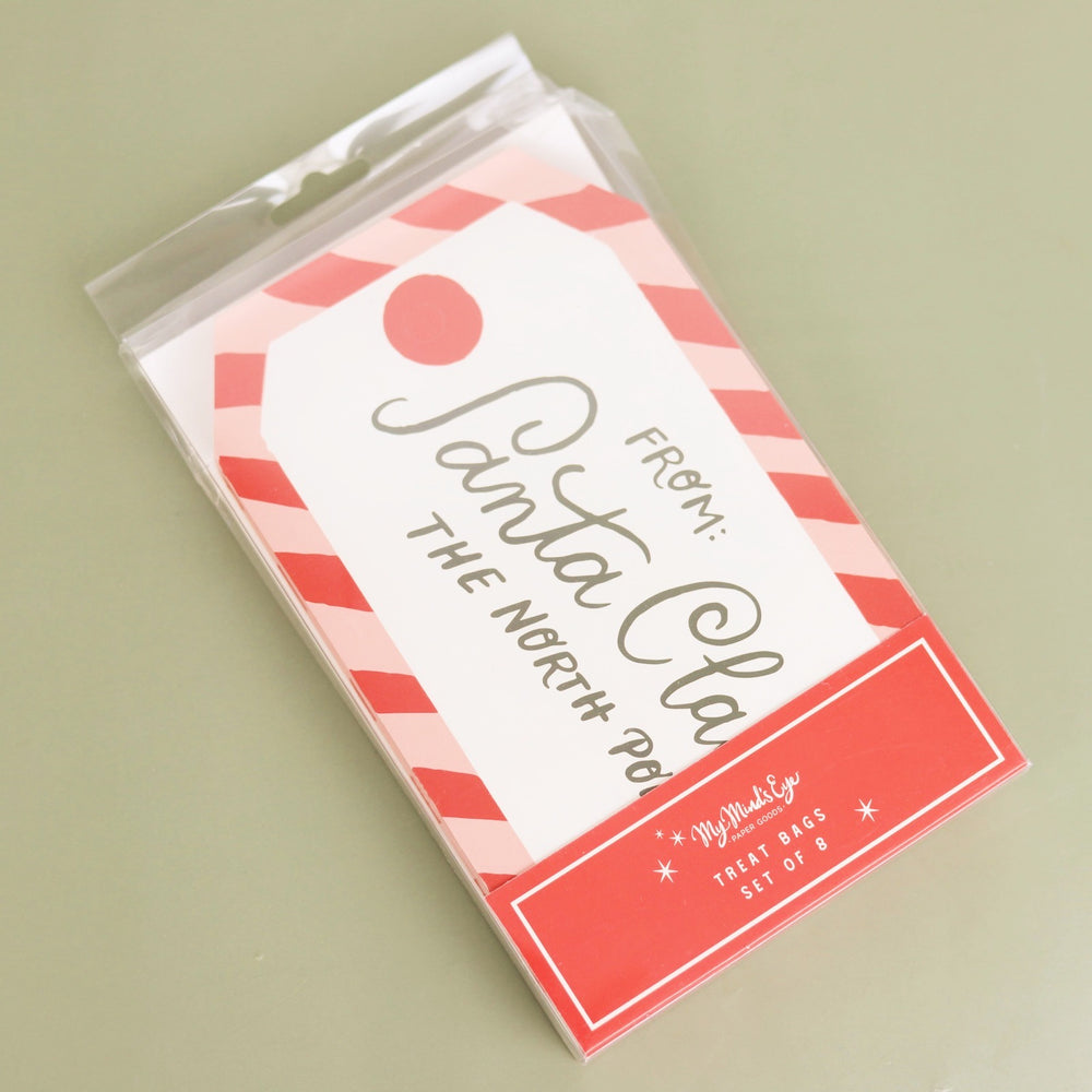 North Pole Tag Treat Bag