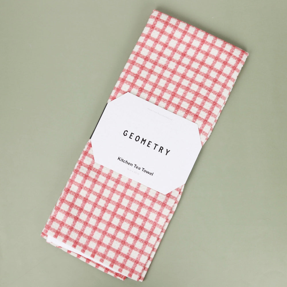 Fireside Plaid Red Tea Towel