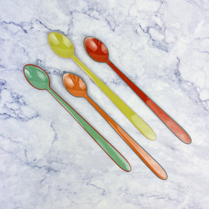 Stainless Steel Colorful Cocktail Spoon