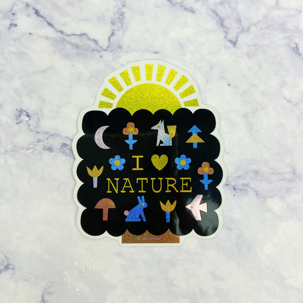 I Love Nature Sticker