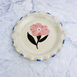Ruffled Stoneware Plate