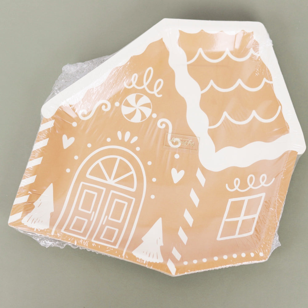 Gingerbread House Paper Plate Set