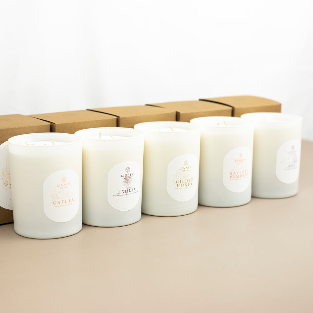 Linnea 2-Wick Fall Candles
