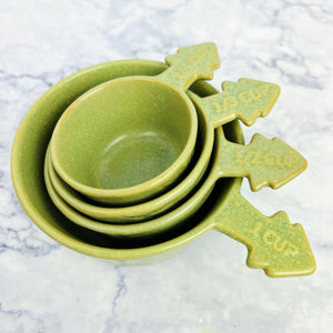 Sage Holiday Stamped Measuring Cups