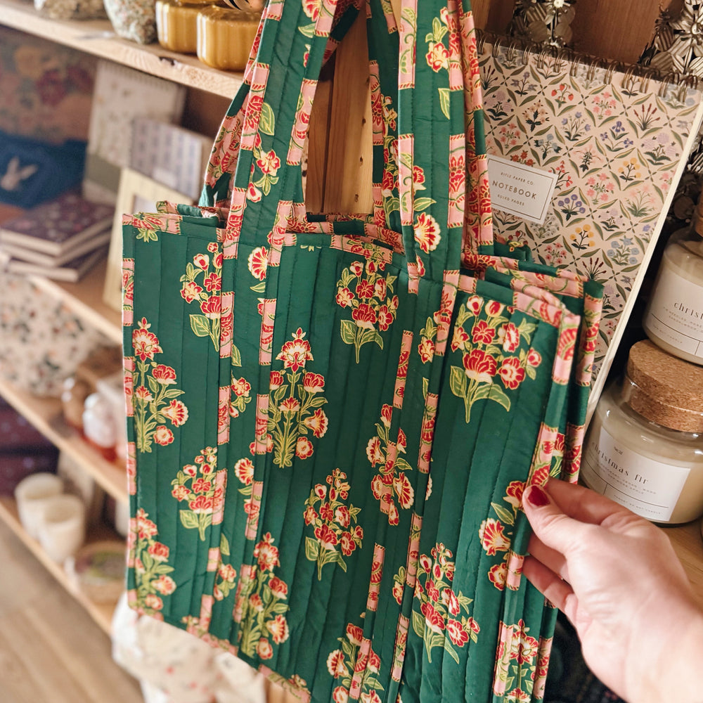 Elodie Luxe Quilted Tote Bag