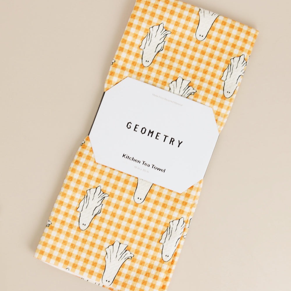 Gingham Ghosts Tea Towel