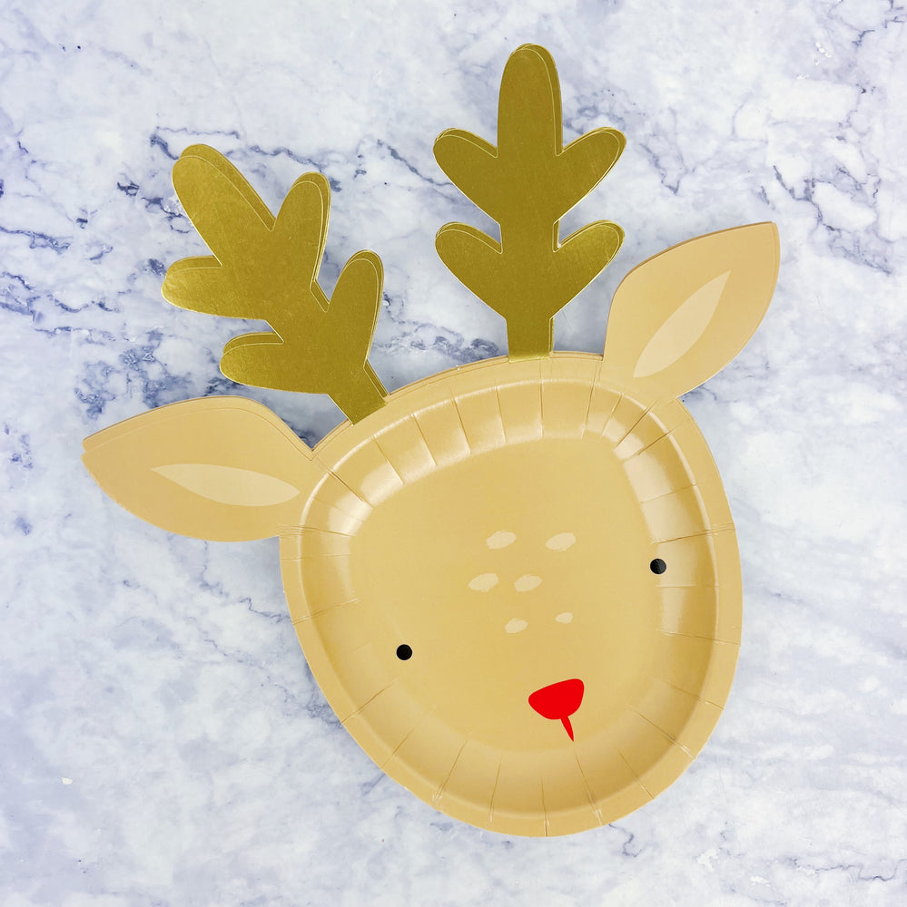 Reindeer Paper Plate Set