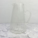 Glass Pitcher with Lines