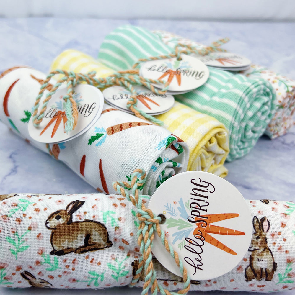 Hop Into Spring Tea Towels