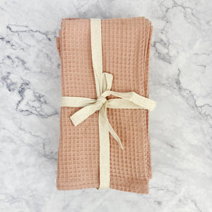 
                
                    Load image into Gallery viewer, Rose Waffle Napkin Set
                
            